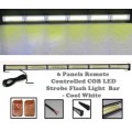 Cool White COB LED Vehicle Flash Strobe Light Bar. Remote Controlled. Collections Are Allowed