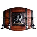 Bull Elephant Flat Barrel Liquor Dispenser with 4 Optic Sets. Brand New, Collections Are Allowed.
