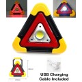 Solar LED MultiFunction Work Flood Light Red LED Emergency Warning Triangle. Collections Are Allowed
