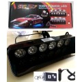 LED Windscreen Strobe Cool White Vehicle Flash Dashboard Light + Remote Control. Collections Allowed