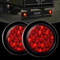 LED TAIL / STOP / BRAKE LIGHTS: Round 12V ~ 24V RED. SOLD AS A PAIR. Collections Are Allowed.