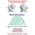 WHOLESALE SPECIAL: Infrared Motion Sensor PIR 360° Detection Range 220V. Collections Are Allowed.