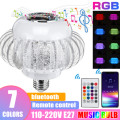 Wireless Music Bluetooth LED Crystal Bulb Lamp RGB Colour Stereo Audio Speaker. Collections Allowed.
