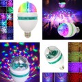 Auto Rotating DJ Party Disco Stage RGB LED E27 Socket Lamp Colourful Compact. Collections Allowed.