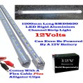 Very Long 1200mm LED Tube Lights 12Volts Aluminium Rigid Strip Lights. Collections Are Allowed.
