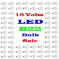 BULK SALE: 50x LED Light Bulbs 5W LED 12V B22. These are 12Volts products. Collections Are Allowed.