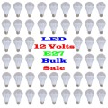 BULK SALE: 50x LED Light Bulbs 7W LED 12V E27. Can Be Powered By A 12V Battery. Collections Allowed