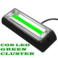 Green Cluster Grille COB LED Flash Strobe Lights 12V for Motor Vehicles. Collections Are Allowed.