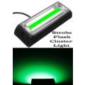 Green Cluster Grille COB LED Flash Strobe Lights 12V for Motor Vehicles. Collections Are Allowed.