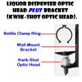 Large Barrel End Liquor Dispenser with 3 Optic Sets. Brand New Products.. Collections Are Allowed.