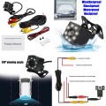 Mini Waterproof Parking Assistance 8LED Reversing Backup Wide Angle HD Camera. Collections Allowed.