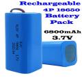 Rechargeable 18650 Battery Pack 3.7V 4-Cells (4P Pack). Light Duty Applications. Collections Allowed