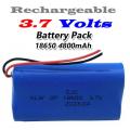 Rechargeable 18650 Battery Twin Pack 3.7V 2-Cells Pack Light Duty Applications. Collections Allowed.