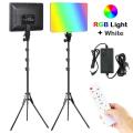 Professional Video & Photo MultiColour RGB-W Remote Controlled LED Light Kit. Collections Allowed.