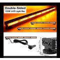 Orange Yellow Amber LED Double Side Strobe Flash Light Bar 60cm. Magnetic Mount. Collections Allowed