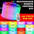 LED Strip Lights 100m MultiColour LED RGB Strip Light 220V Remote Control Kit. Collections allowed.