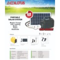 Everlotus 10W Solar Lighting Bluetooth Speaker System S10-1512BT