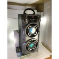 Everlotus Portable Stand-Up speaker (Incl. Wired Mic) || 10W Speaker| 1500mAh battery|X2 Mic Jack