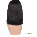 12 inch 3part(4x4) straight bob wig