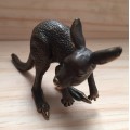 BRONZE KANGEROO FIGURINE DESIGNED AND SIGNED BY S.A. ARTIST PETE SMIT