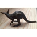 BRONZE KANGEROO FIGURINE DESIGNED AND SIGNED BY S.A. ARTIST PETE SMIT