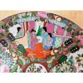 Large famille rose plate/ charger