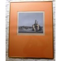 Amazing lithograph by well known SA artist WENDY VINCENT,SIGNED,DATED 1977,NUMBERED 21OF 40