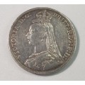 1890 Silver Jubilee Head Crown (925)