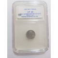 1892 ZAR 3 Pence - VF25 - Rare date