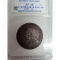 1892 2.5 shillings ! Rare XF45 example. Beautiful silver coin