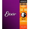 Elixir 16077 Acoustic Medium Phosphor Bronze Nanoweb 0.12-0.56