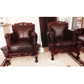 Oxblood Ball and Claw Arm Chair - Genuine Leather - NOW ON SALE!!!
