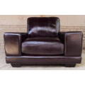 DONT MISS THIS SALE!! Leather Arm Chairs-Genuine Leather Chocolate Brown
