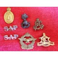 Mixed South African Military Badges (some without pins lugs and 1 re-lugged) Please see photos