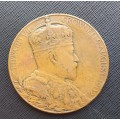 1902 LARGE Coronation of Edward V1 and Alexandra - 55 mm, 79.5 Grams - Named to a South African