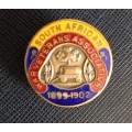 Boer war- Rare South South African war veterens Association- 1899-1902 buttonhole badge