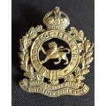 The 12th Australian Light Horse (Tasmanian Mounted Infantry) .Slouch Hat badge brass -Rare