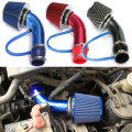 Silver 76mm Universal Performance Cold Air Intake Filter Alumimum Induction Pipe Hose System