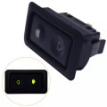 1PC Universal 6Pin 20A 12-24V Car Electric Window Switch with Green Light Indicator Double Arrow