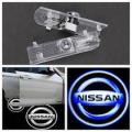 LED 3D Laser Car Door Welcome Light Projector Logo For Nissan