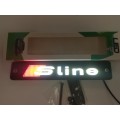 AUDI S LINE Flexible COB LED Daytime Running Light DRL Grille Emblem
