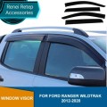 Ford Ranger 2012 + Matte Black Windshield Set of 4