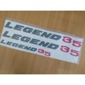 Toyota Legend 35 Vinyl Sticker Set High Quality Decal