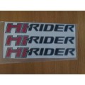 Hi Rider Vinyl Sticker Kit High Quality Decal