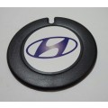 Licence Disc Holder Plastic Black HYUNDAI