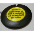 Licence Disc Holder Plastic Black ALL INCLUDED