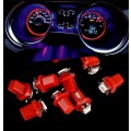 2 PCs T5 B 8.5 5050 1Smd Led Dashboard Instrument Cluster Indicator Bulbs Red