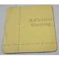 Caution Reflective Label: Reflective Sheeting, Adhesive Sign Mounting