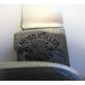 Vintage Hugo Köller pocket knife, made in Solingen, Germany.  (Eagle tang stamp)
