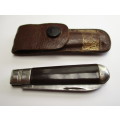 Vintage Richards (Lamppost) Pocket Knife in pouch -- Victoria Falls -- Sheffield, England